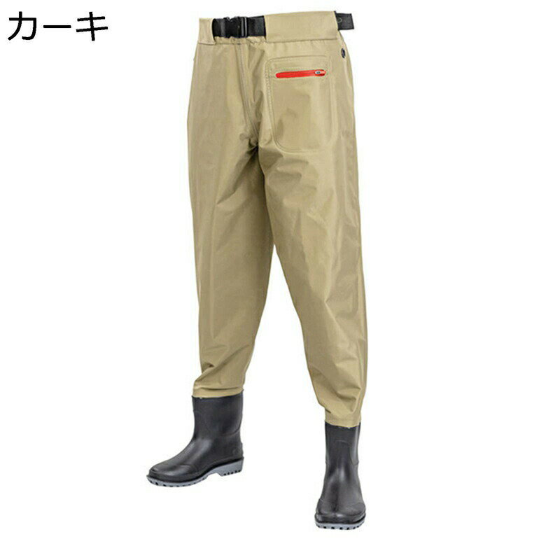ウエストウェーダー ナイロン ウェーディングシューズ 作業服 渓流 川 海 田植え 水仕事 胴長 釣り長靴 レインブーツ ラジアル 耐磨耗 簡単着脱 防汚 透湿 防風 防水防滑 潮干狩り 防災 農業 土木