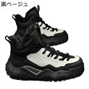 冬用 スノーブーツ ハイキングブーツ メンズ 裏起毛 登山靴 厚底 6cmアップ 切り替え 雪対策 ミドルカット あったかい シンプル 歩きやすい 衝撃吸収 防...