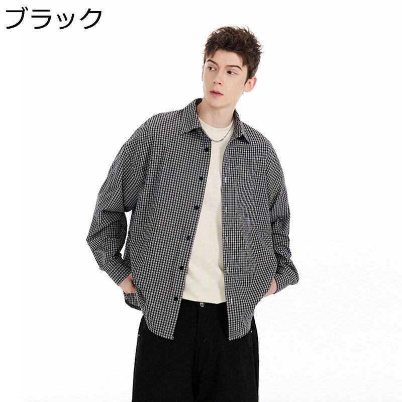 チェックシャツ 長袖 メンズ カジュ