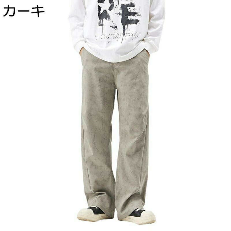 デニムパンツ ワイドパンツ カーゴパンツ ロング メンズ 春夏秋 ギャザー カジュアル Gパン 長ズボン 大きいサイズ ゆったり スポーツ ..