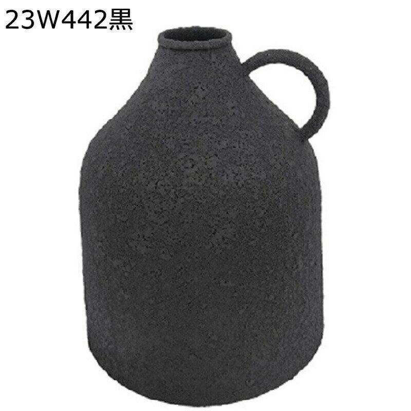 フラワーポート花器 鉄製 金属製 手提げ 一輪挿し 黒 ブラック 簡約 無地 ミニ花器 陶製花器 セラミックス花器 フラワーアレンジメント用花器 生け花用花器 和風 日系 インテリア小物 家の装飾 北欧モダン