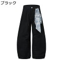 アメカジ ジョガーパンツ スウェットパンツ 取り外し可能スカーフ チェック柄 個性的 レディース メンズ ズボン 前開きジッパー ロングパンツ 春秋服 カジュアル おしゃれ ストレート ユニセックス 紐付き(4)