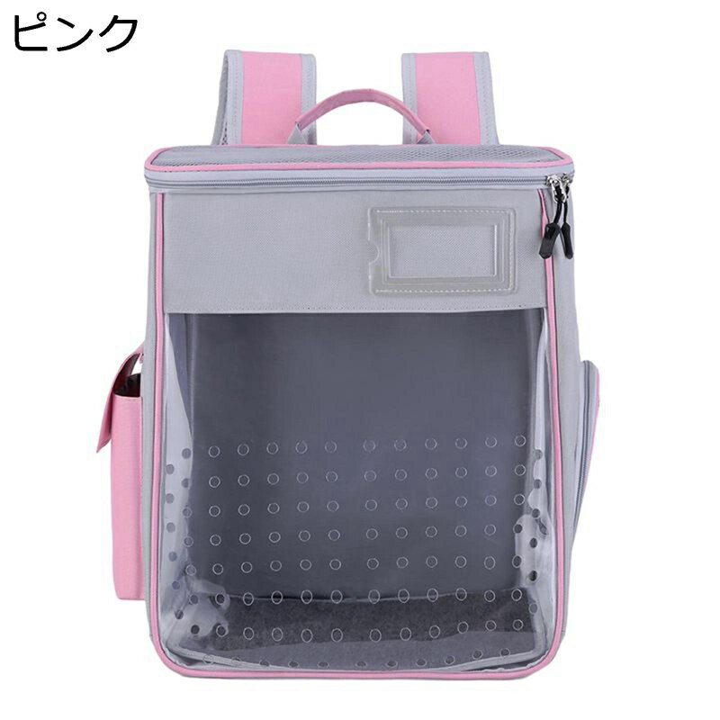 犬キャリーバッグ リュック型 メッシュ窓 ポケット付き 通気 頑丈耐久 引っ掻き傷に強い 次世代 おしゃれ ベーシック 郊游 プレゼント 避?背包 バッグリュック 犬猫兼用 猫用キャリーバッグ