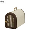 尿除け板 キャリーバッグペット 2WAY 頑丈 ペット用 郊游 プレゼント 避?背包 リュック 型崩れしない 犬猫兼用 猫用キャリーバッグ バッグ 快適 両手解放 耐荷重 おしゃれ かわいい お洒落(4)