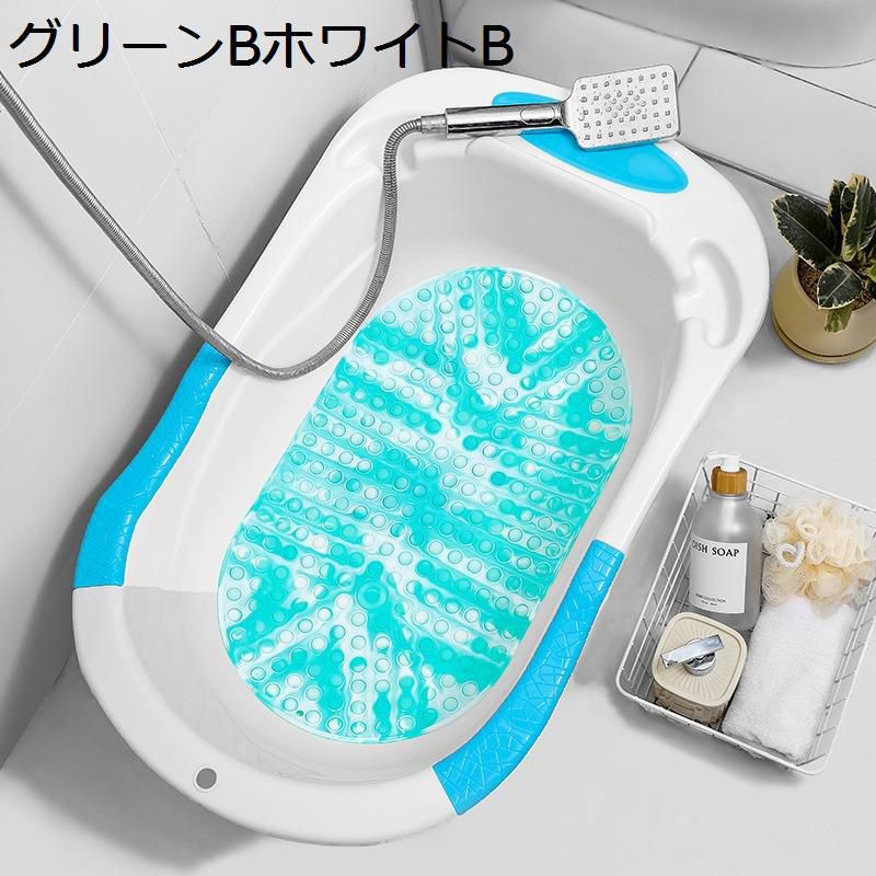 お風呂 滑り止めマット 浴室マット 浴槽内 排水穴つき 介護用 転倒防止 シャワーマット 洗い場 水切れ pvc 柔らかい 老化防止 防臭 掃除容易 丸洗え 洗い場 清潔 丸洗い