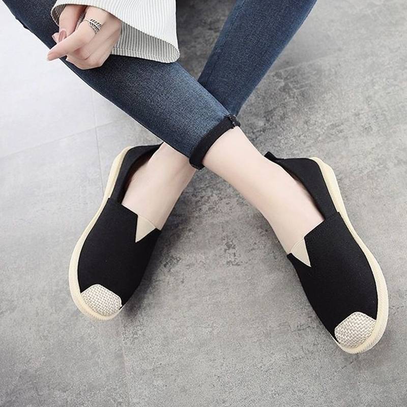 レディース スリッポン 春夏 エスパドリーユ ぺたんこ靴 キャンバス フラット 婦人靴 すりっぽん スタイリッシュ 民族 日常 軽い 歩きやすい 防滑 ソフト スニーカー シューズ ママシューズ 日常履き 普段履き