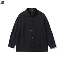 カジュアルシャツ メンズ 綿 トグルボタン シャツジャケット 長袖 開襟 ゆったり 純色 シンプル 春夏 薄手 日焼け止め服 軽量 吸水性 速乾性 着回し アウトドア 街着 コーディネート 作業着