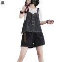 チョッキ デニムベスト Gジャン ジージャン ノースリーブ レディース Aライン キャミソール 春服 夏服 重ね着 カジュアル ゆったり 体型カバー ファッショ...