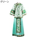 民族衣装 チャイナ服 レディース 長袖 チャイナドレス クラシック ロング丈 ヴィンテージ 伝統服 ドレス スリット ファッション 花柄 ブライズメイド コスプレ 写真?影