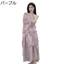 ワンピースドレス チャイナ服 レディース ノースリーブ 肩掛け チャイナ風 2点セット ファッション 優雅 ワンピ 夏服 禅 茶服 ロングドレス 誕生日のプレゼ...