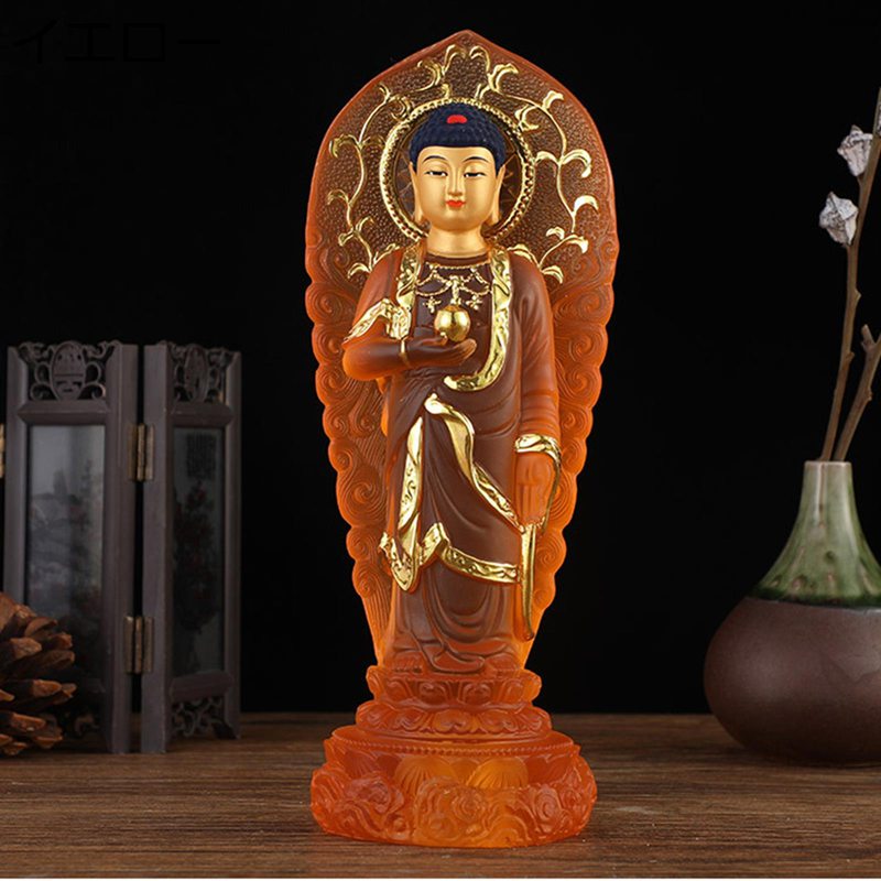 釈迦牟尼仏像 お釈迦様 仏像 仏壇の置物 座像 木製 ミニ 風水グッズ インテリア 縁起物 開運グッズ 厄..