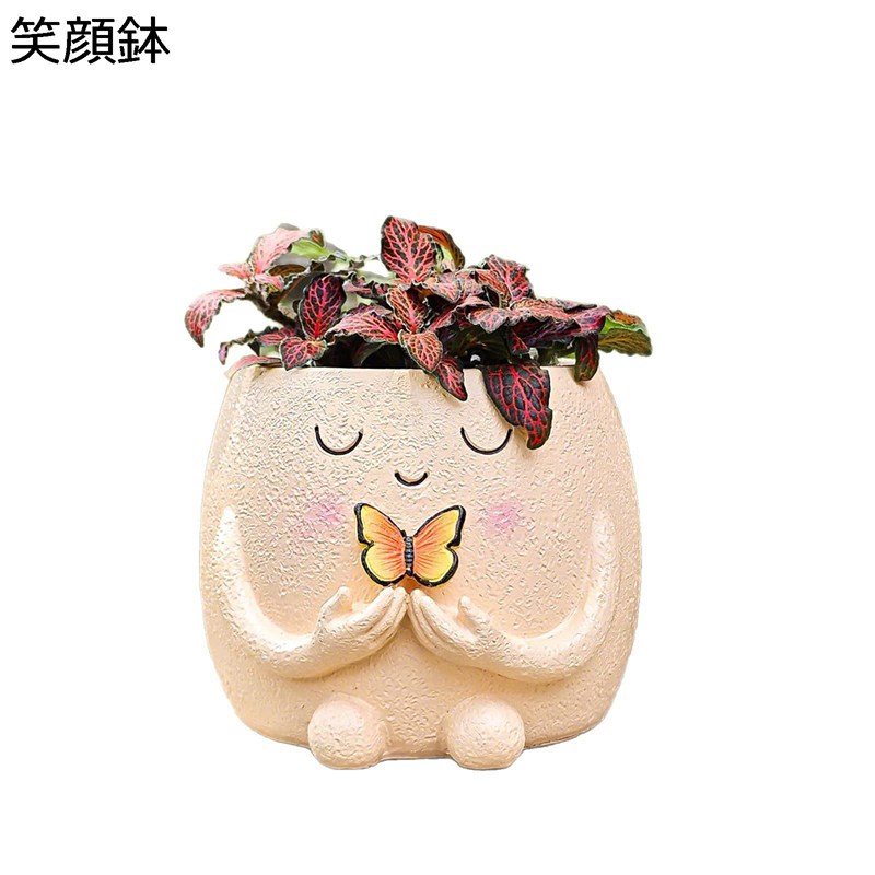 ガーデニング 鉢 ガーデン置物 小彫像 可愛い 多肉鉢 庭 オーナメント 樹脂 庭の飾り 防水 耐久 園芸雑貨 庭 飾り 園芸 インテリア 縁起物 部屋装飾品 屋外の彫刻の装飾