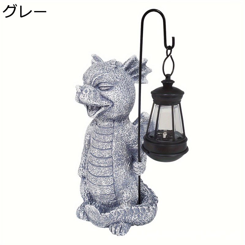 ガーデニング 恐竜 ガーデン装飾 ソーラーライト 提灯恐竜 樹脂 置物 オブジェ 防水 耐久性 カントリー雑貨 園芸用品 インテリア プレゼント ギフト 庭 飾り 屋外 デコレーション