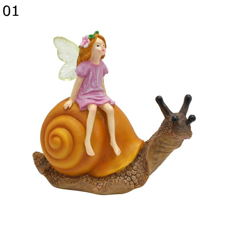 ガーデニング ガーデン装飾 カタツムリとフェアリー 可愛い 田園風 ガーデニング 樹脂置物 防水 屋外 園芸雑貨 庭 飾り 園芸 インテリア 癒し 開運グッズ 玄関 お庭 屋内屋外装飾