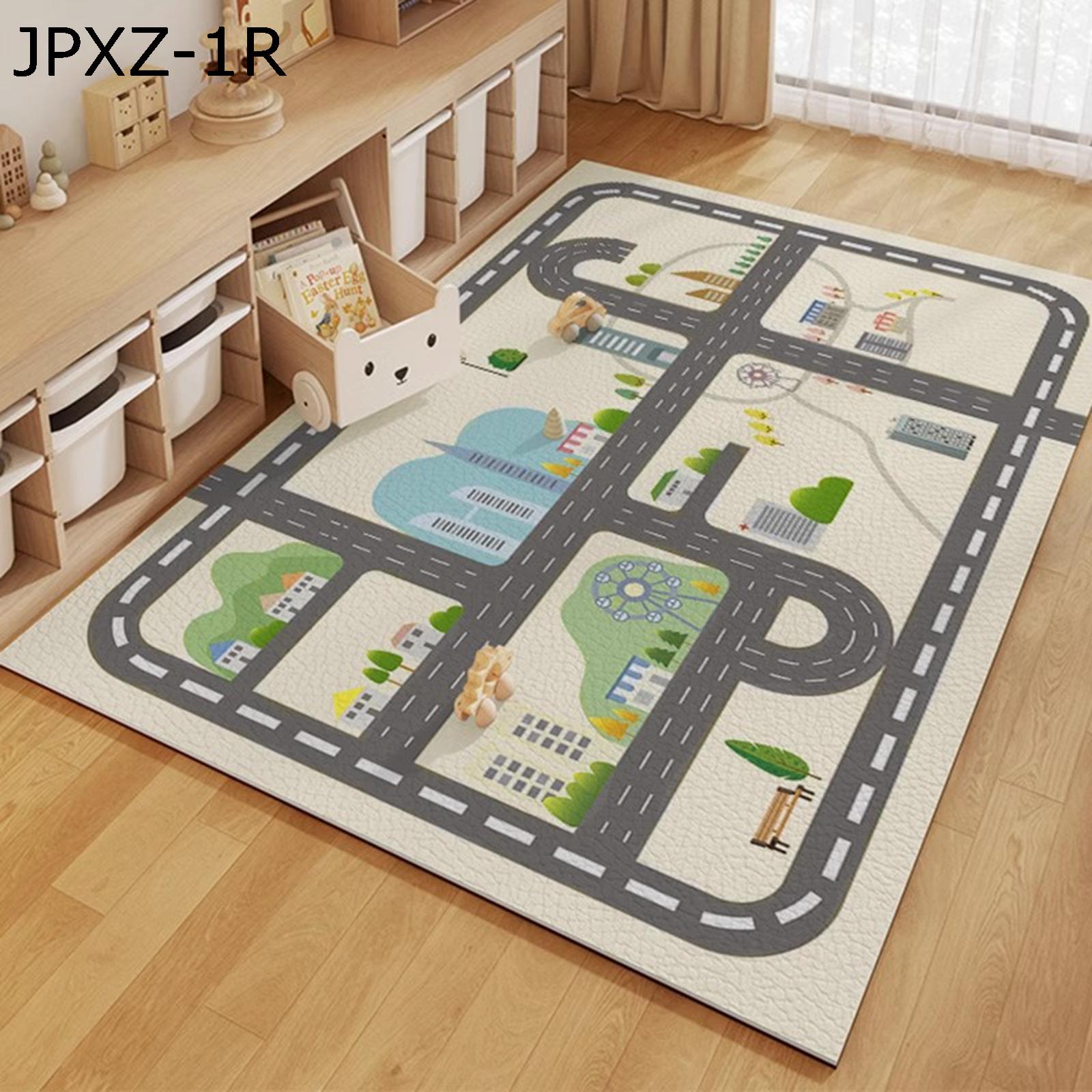 楽天kcreate遊びマット 子供ゲームパッド 数字柄 道路交通 プレイマット カーペット 防音 防汚 PU革 PVC 防水 防汚 拭ける 大判 床暖房対応 ベビーや子供の部屋 早期教育 寝室 保育園 幼稚園 床暖房対応