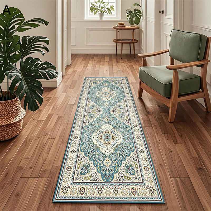 センターマット 民族模様 カーペット ベッドサイドカーペット ボヘミアン風 花柄 大判 ヴィンテージ フロアマット 家具保護 スクエアラグ 傷防止 防ダニ 吸音 北欧 四季 在宅 室内 肌触り良い