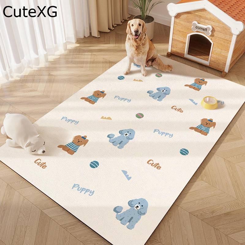 ペットマット PU革 PVC すべり止め フローリングカーペット 洗える ペットシーツ 特大 おしっこマット ..