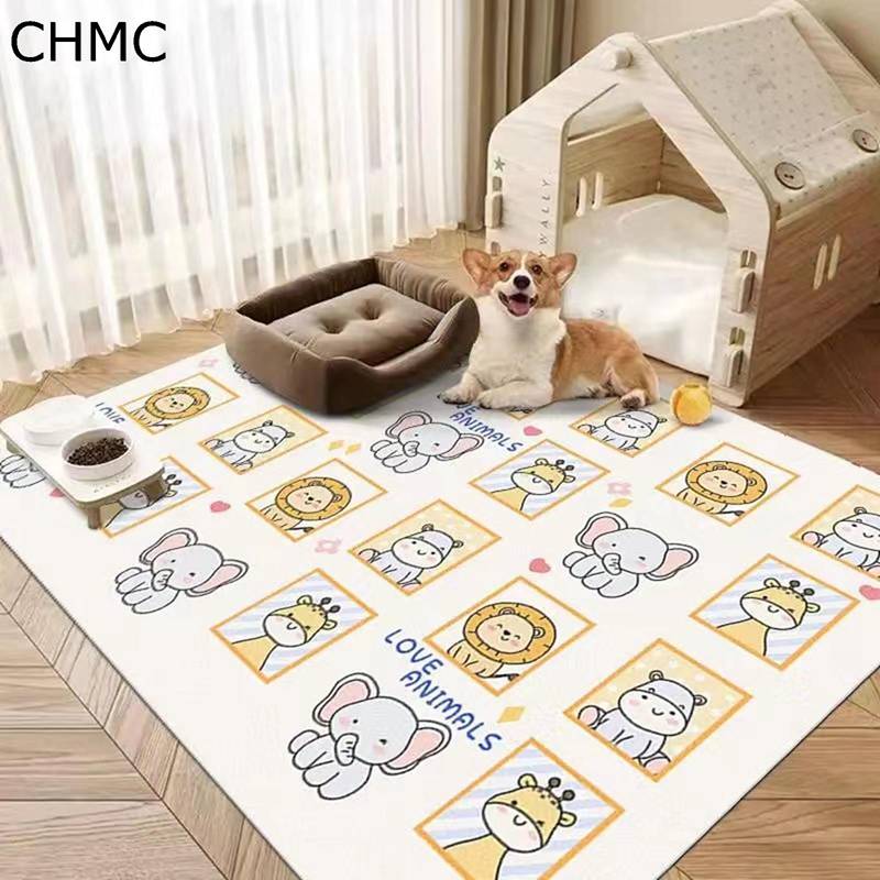 ペットマット PU革 PVC 防水 防汚 拭ける フローリング カーペット トイレ下敷き 犬 洗える ペットシー..