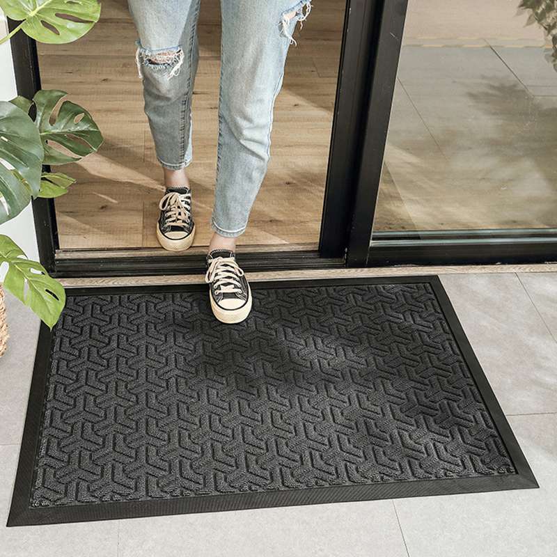 業務用 玄関マット 泥落としマット 滑り止め モダン カーペット カット可能 手洗いok 消臭 拭ける エントランスマット 耐水性 通気性 速乾 店舗用 家庭用 ショップ用 室内 床保護 キッチン