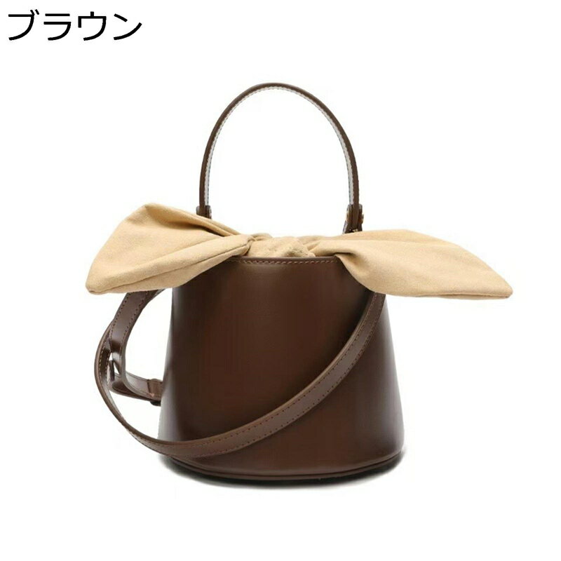 ショルダーバッグ レディース リボン付き かわいい 2WAY 本革 斜めがけ 兎耳 ワンショルダー ハンドバッグ レザー バケツ型 小さい 軽い ミニ 自立 大人可愛い BAG 学生 誕生日プレゼント クリスマス