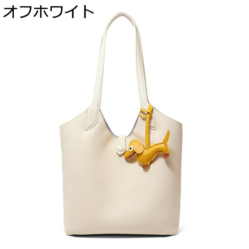 ショルダーバッグ レディース 本革 2WAY ハンドバッグ トートバッグ チャーム付き スマホポーチ マグネットバックル 肩掛け バケツ型 軽量 丈夫 耐久性 自立 大人 収納力 軽い シンプル 高見え BAG 女性