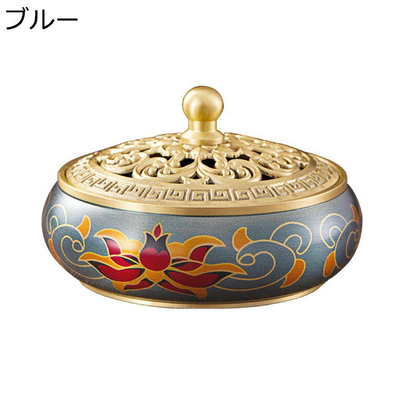 仏壇用香炉 香炉 お香入れ お香立て 線香立て 銅製 リラックス 蓋付き 香炉皿 インテリア飾り 癒しグッ..