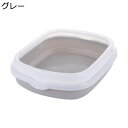 お留守番 猫トイレ本体 入口低め スコップ付き 猫用品 倒れにくい 清潔トイレ ゆったり広々 防水 散らかりにくい 掃除簡単 長持ちする オープン 出入り便利 大型猫 のびのびリラックス