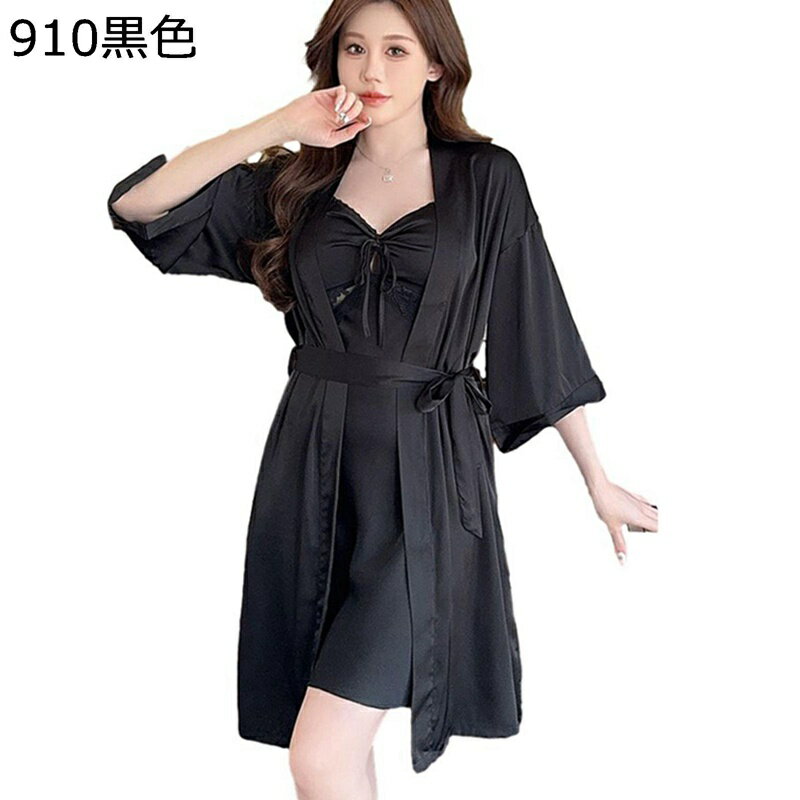 ルームワンピース パジャマ レース 2点セット ナイトガウン キャミソール ネグリジェ ルームワンピース パジャマ フェミニン エレガント ツルツル 優雅 パッド付き 寝間着 セクシー