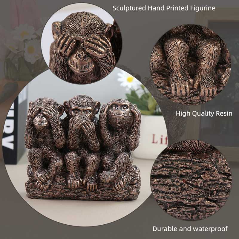 ガーデニング 猿 さる ガーデンオブジェ 室内外の置物 小彫像 可愛い 樹脂 庭飾り 防水 耐久 ガーデン雑貨 園芸用品 インテリア 癒し 開運グッズ 部屋装飾品 屋外の彫刻の装飾