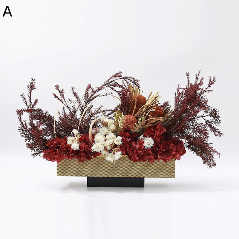 造花 インテリア アレンジメント 枯れない花 花瓶挿し 大型 店舗用 ホテル アシ お手入れやすい 玄関 和風 本物そっくり 耐退色 センターピース 置物 写真背景 ティールーム お祝い リベーション