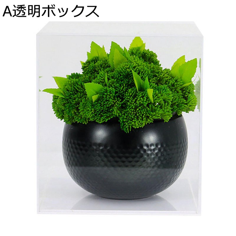 フェイクグリーン コケ 造花 フラワーアレンジメント 花瓶付き インテリア 卓上 アクリル 人工観葉植物..