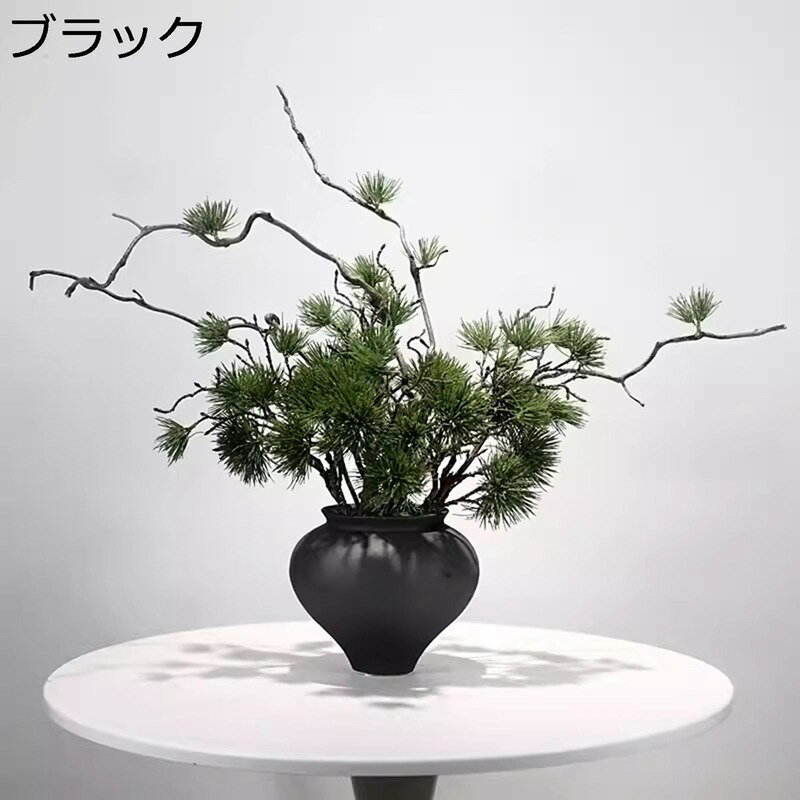松枝 フェイクグリーン 侘び風 フラワーアレンジメント インテリア 造花セット 卓上 現代的 リアル 茂る外観 長持ち センターピース 置物 屋外用 ベランダ 庭 撮影用小物 お開店祝い 新生活 枯れない