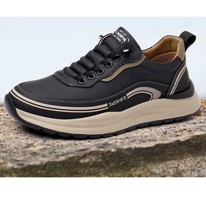 メンズ PUレザー スニーカーシューズ カジュアルシューズ オールシーズン 通気性 滑り止め 編み込み 防水 パッチワーク カッコイイ 幅広 彼氏 ボーイズ 成人式 冠婚葬祭 ウォーキング オフィス