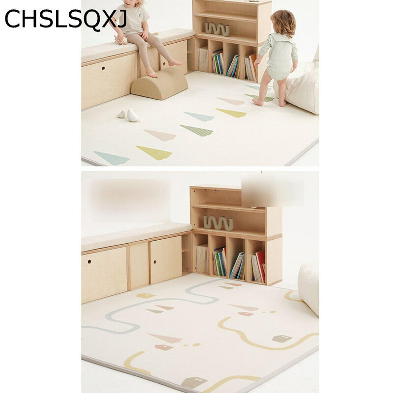 ベビーマット プレイマット 赤ちゃん 折りたたみ 厚みc2m XPE 安全素材 衝撃吸収 ルームマット 騒音対..