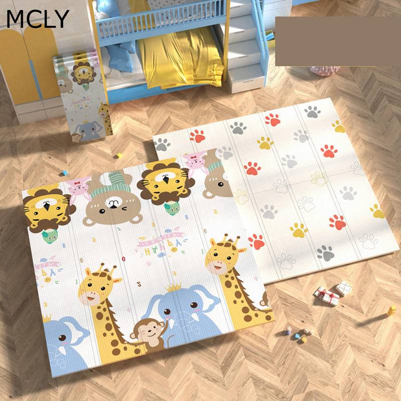 プレイマット 赤ちゃん 子ども適用 ベビーマット 2cm 厚手 折り畳み可能 ベビープレイマット すべり止め 防音マット 防水 汚れにくい ヨガマットとして 衝撃吸収 収納しやすい 出産祝い 幼稚園