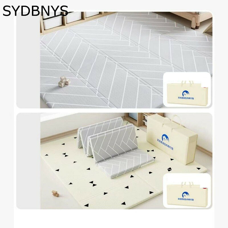 プレイマット 赤ちゃん ベビーマット 厚い 衝撃吸収 折りたたみ式 フロアマット ヨガマット 無臭 静音性 防水 お手入れ簡単 両面使用 リビング 遊具と組み合わせて 床暖房対応