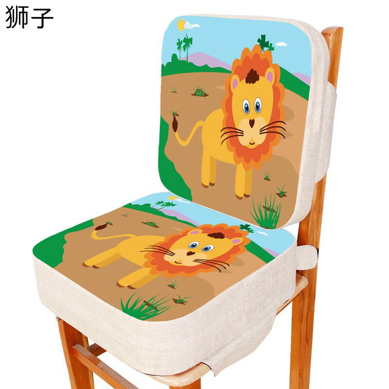 お食事クッション 座布団 子ども 背もたれ付 低反発 椅子クッション 高さ調節 ベビー用 方型 ウォッシ..