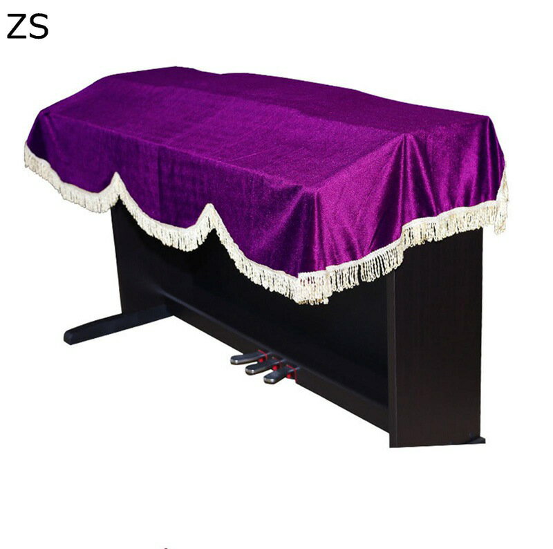 ピアノトップカバー 電子ピアノ用 アップライト ピアノ鍵盤用 標準直立型ピアノ用 多機能 布 防塵 ベルベット調 アンティーク 北欧風 シンプル 無地 インテリア