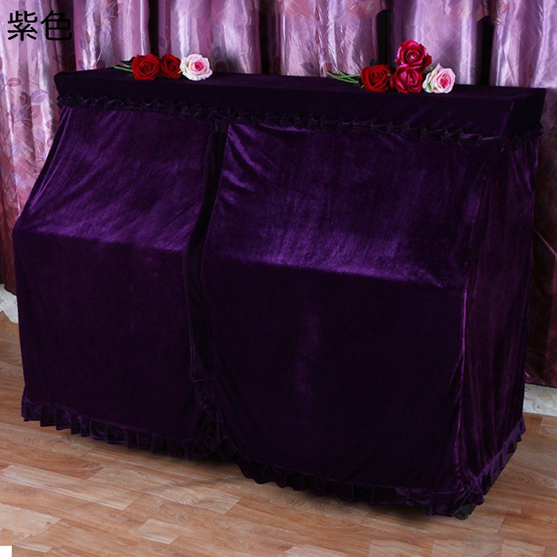 ピアノカバー ピアノ掛け オールカバー アップライト 標準直立型ピアノ用 無地 シンプル ピアノタオル アンティーク調 簡約 北欧風 エレガント ほこり防止 ピアノ防塵用 布 おしゃれ