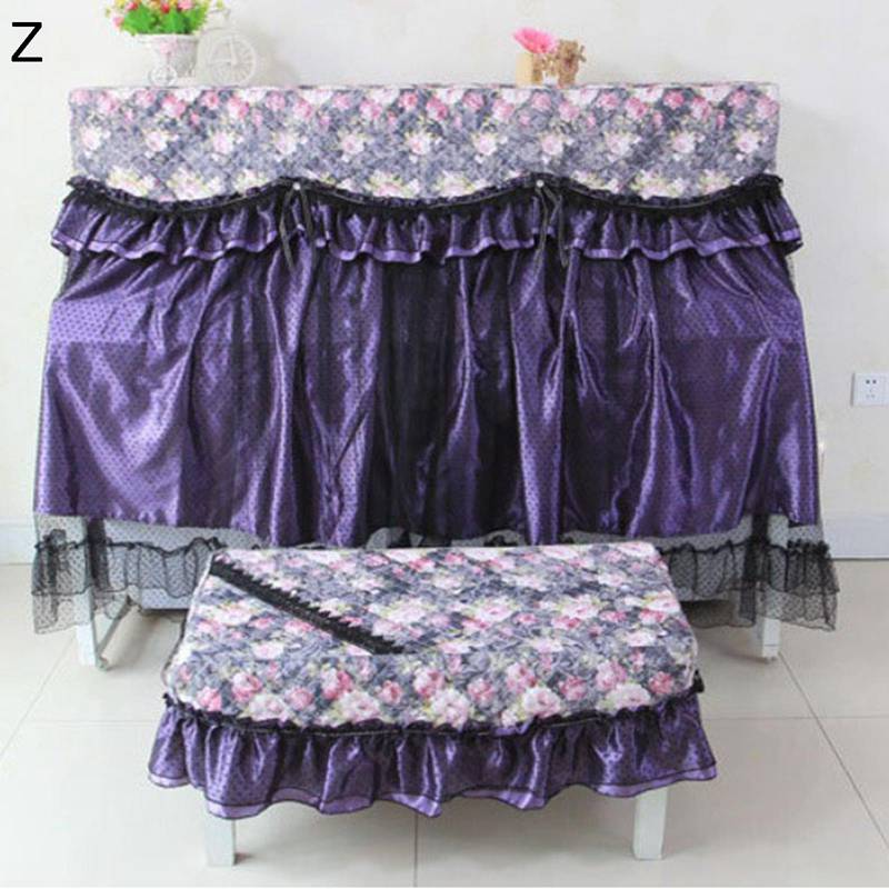 ピアノカバー ピアノ掛け ピアノ鍵盤掛け オールカバー アップライト 標準直立型ピアノ用 レース刺繍 ..