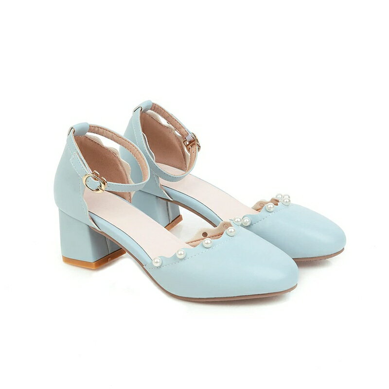 ロリータシューズ パンプス セパレートサンダル レディース 超可愛い スクエアヒール ヒール5cm 太ヒール ブルー 屈曲 低反発 履きやすい 滑り止め 軽い 透気性 耐磨耗 耐衝撃性 学園祭 通勤