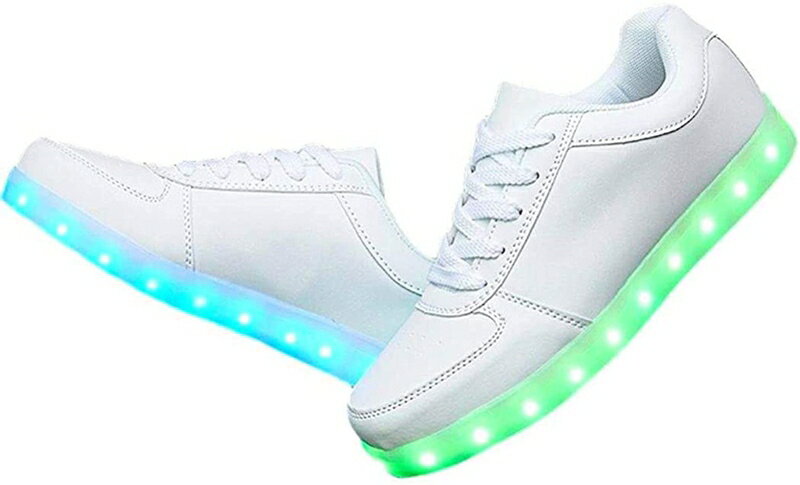 スニーカー LED 光る メンズ レディース ユニセックス 靴 クッション性 ウォーキングシューズ 7色+4パ..