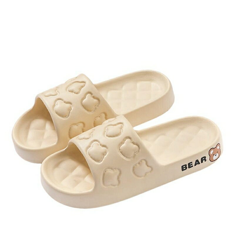 スリッパ 夏用 レディース メンズ EVAスリッパ ルームスリッパ 韓国 おしゃれ クマ柄 軽量 耐摩耗性 室内 厚底 ルームシューズ 通気性 静音 防滑 カジュアル ユニセックス