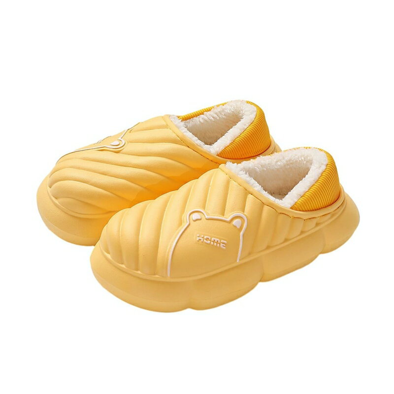 ルームシューズ レディース メンズ かかと踏む ユニセックス 厚底 スリッポン eva クマ 防水 室内 部屋..