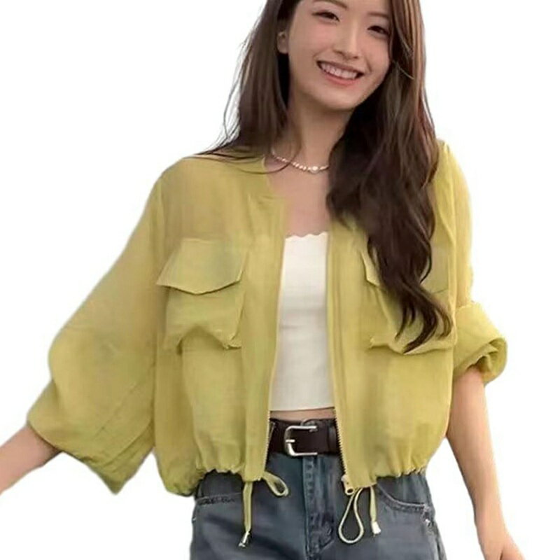 カーディガン ラッシュガード UPF50+ ジャケット uv カット レディース サマーカーディガン 透け感 着痩せ 軽量 冷房対策 かわいい カジュアル よい手触り 夏 薄手 トップス 抜け感 仕事