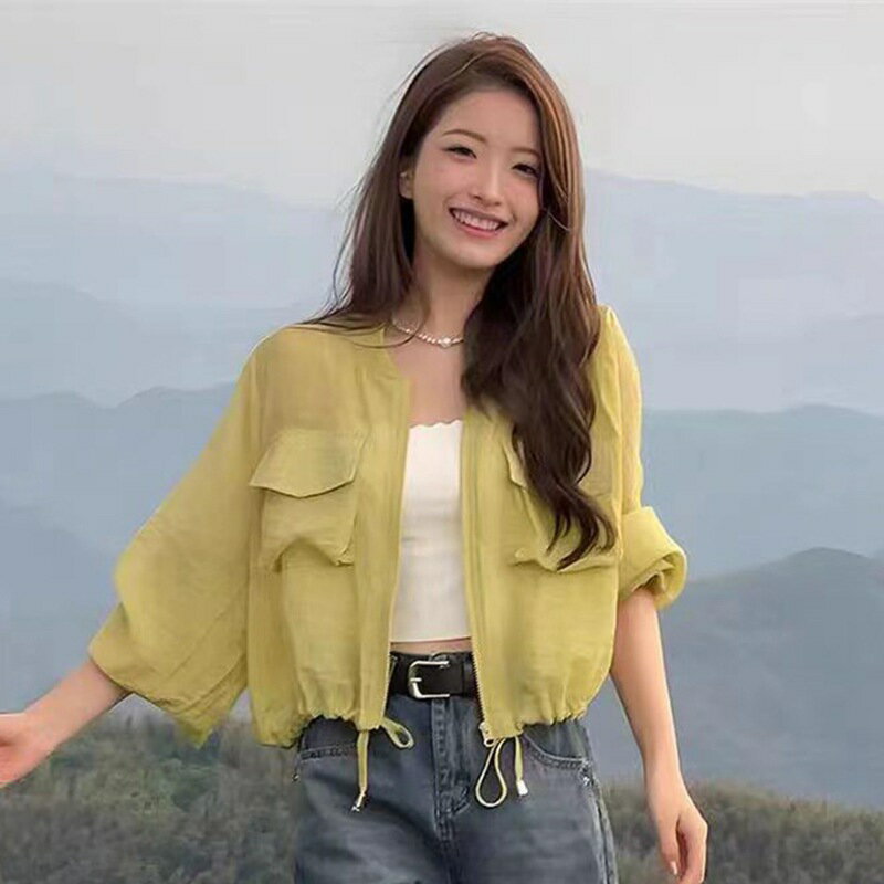 カーディガン ラッシュガード UPF50+ ジャケット uv カット レディース サマーカーディガン 透け感 着痩せ 軽量 冷房対策 かわいい カジュアル よい手触り 夏 薄手 トップス 抜け感 仕事