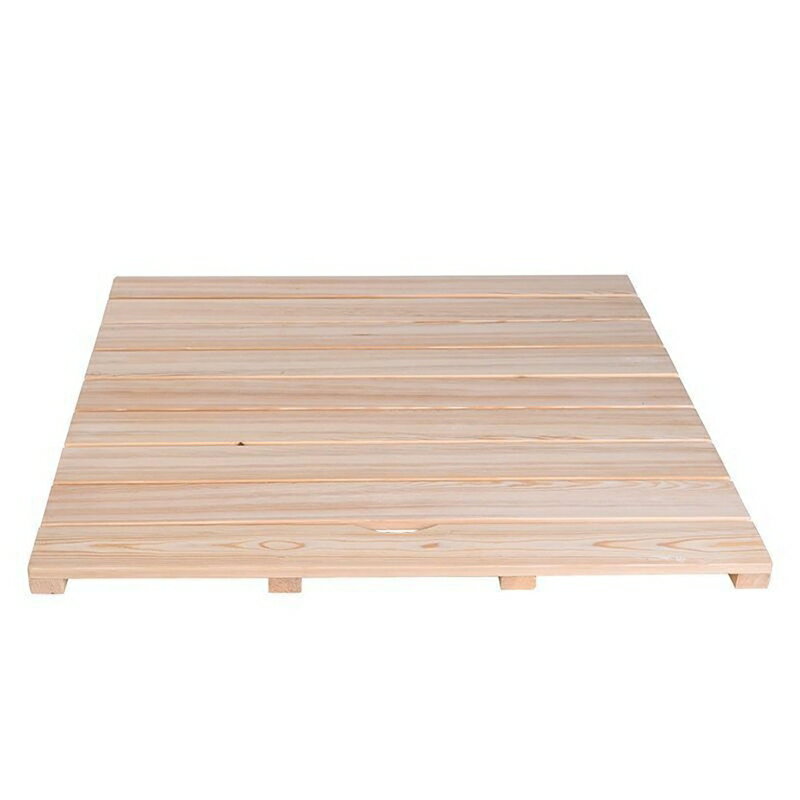 すのこ 松 多目的すのこ 天然素材 木製シャワーマット 扇型 長方形 木製バスマット ノンスリップ ラバ..