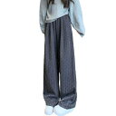 ワイドパンツ レディース ドット柄 ロングパンツ ゆったり 涼しい 綿 ストレートパンツ ウエストゴム ボトムス 美脚 細見え 大きいサイズ 薄い リラックス ...