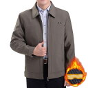 ビジネスジャケット メンズ 春秋冬 大きいサイズ 紳士服 中年 高齢者 お年寄り ショットコート 無地 ステンカラー ターンダウンカラー フィット 柔らか 防風...