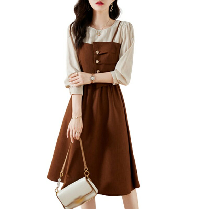 きれいめワンピース Aライン ロールアップ袖 大人 体型カバー 切り替え ワンピース 春夏 シフォン 薄手 レディース 膝上 お洒落 フェミニン 着やせ パーティ お呼ばれ 同窓会 デート カジュアル